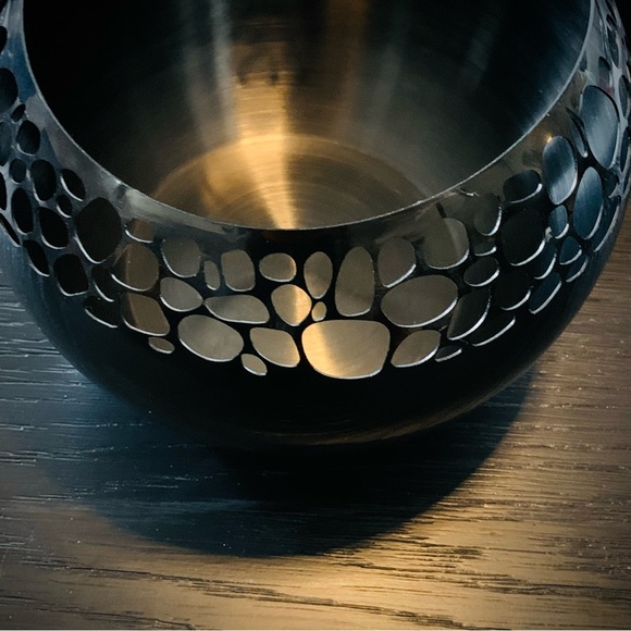 Steelforme | Stones Laser Cut Stainless Steel Large Flower Vase | EUC - Picture 8 of 9